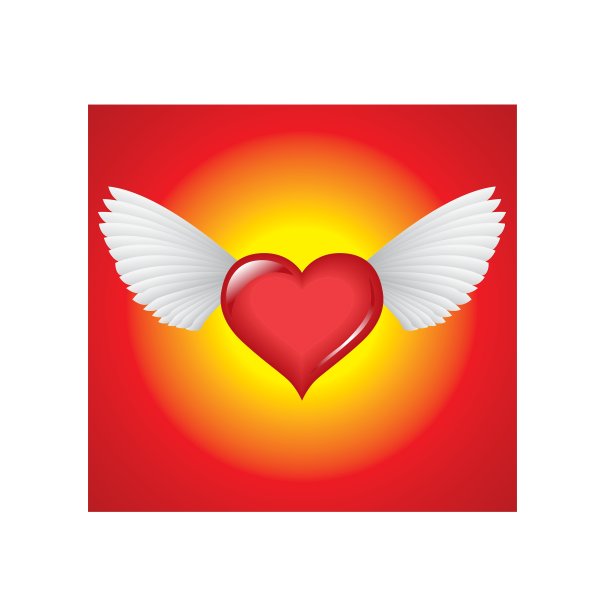 白色背景下的心形特写镜头图片下载