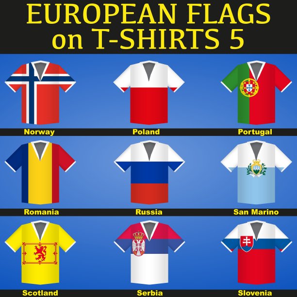 带有旗帜的足球衫图片下载