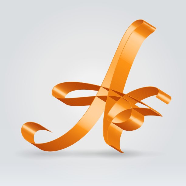 缎带字母abc图片下载