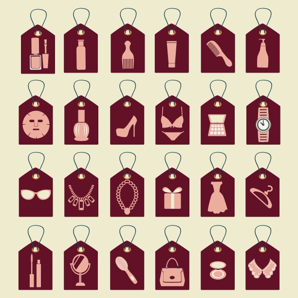 美容购物女性配件图片下载