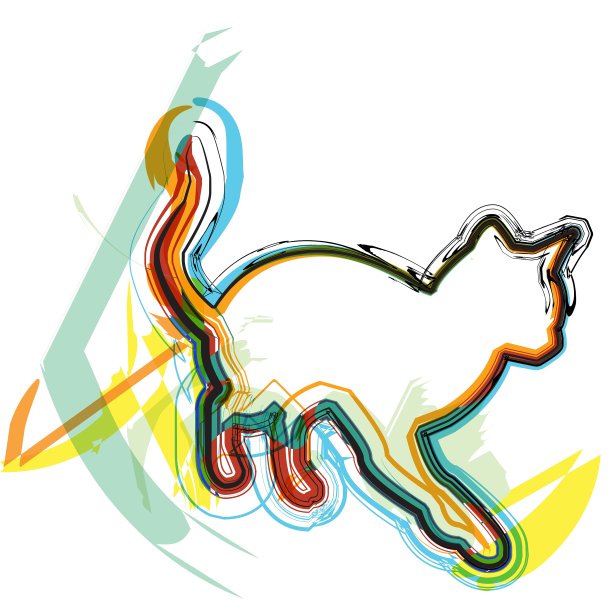 抽象的猫图片下载