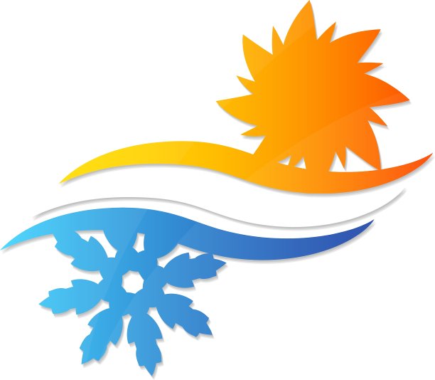 太阳和雪花图片下载