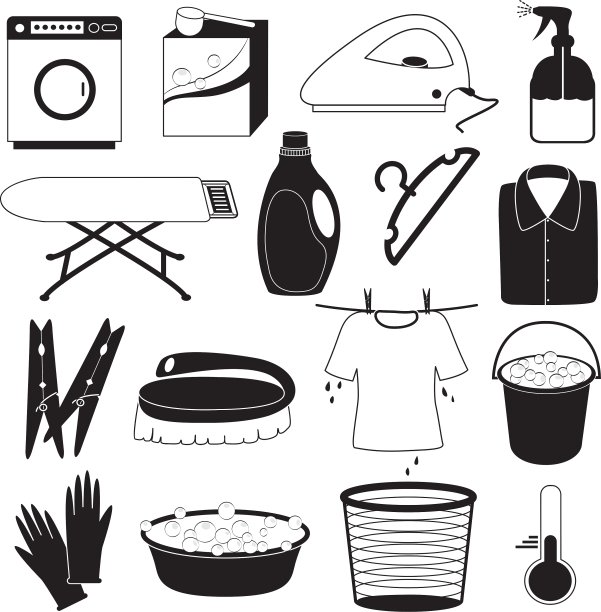 洗衣及清洁图标图片下载