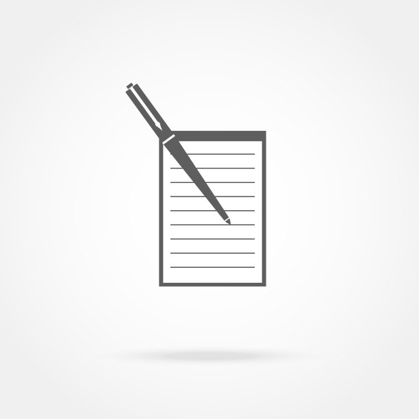 图标笔记本和笔图片下载