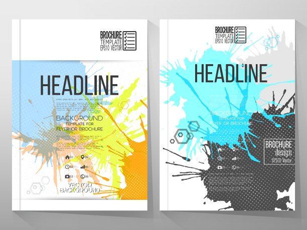 抽象手绘斑点彩色背景图片下载