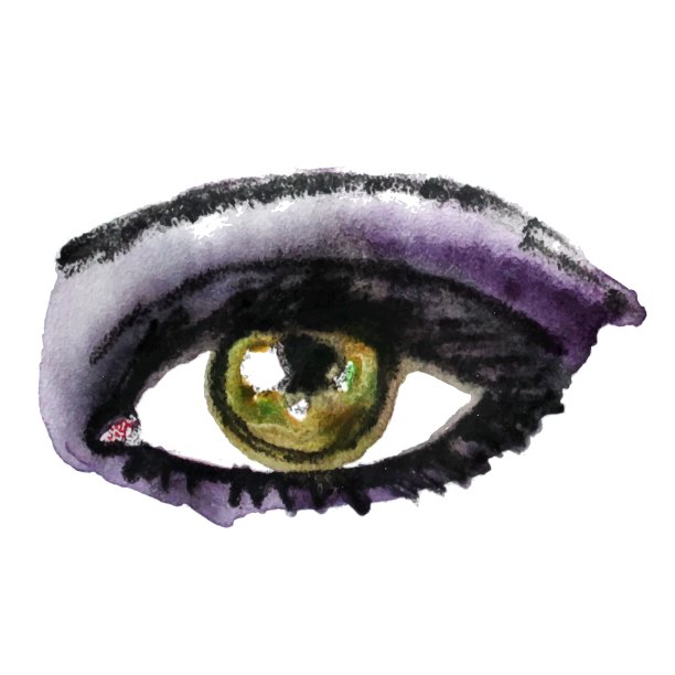 水彩手绘眼妆图片下载