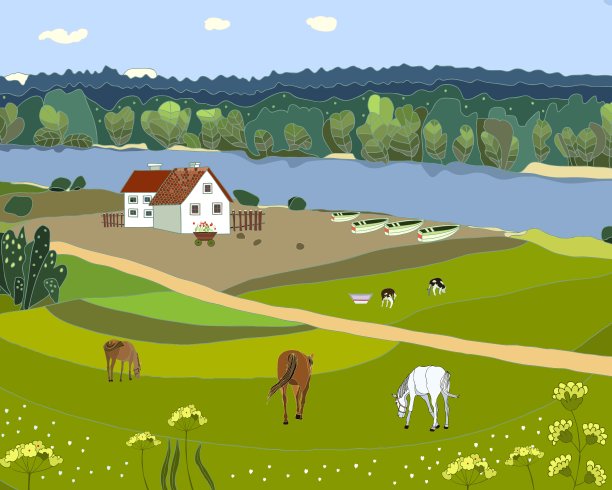 夏天的风景图片下载