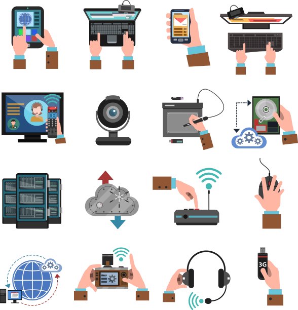 It设备图标平面图片下载