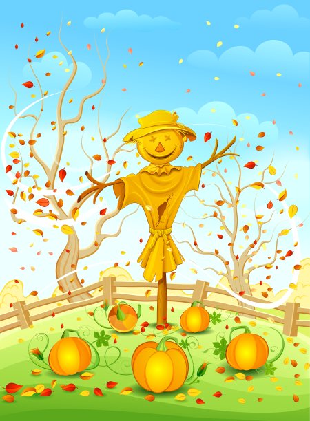 有趣的稻草人图片下载