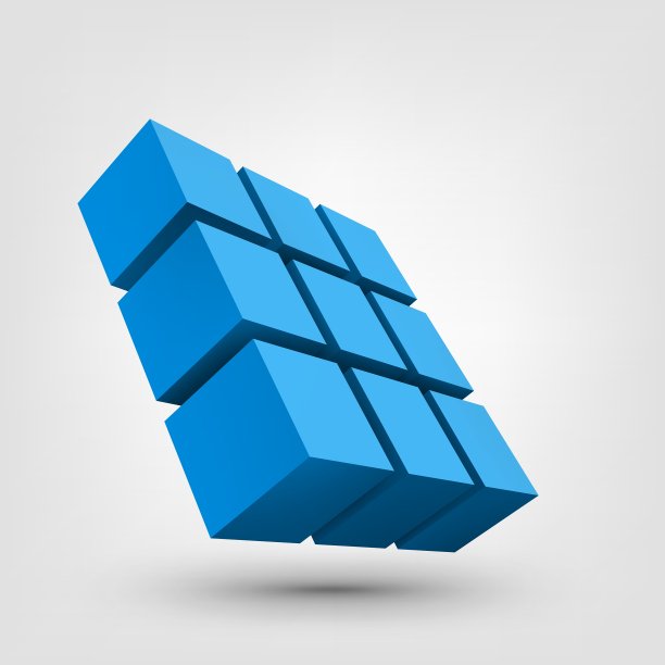 三维立方体的合成图片下载