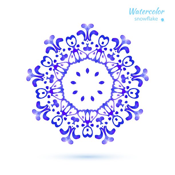 雪花花民间风格图片下载