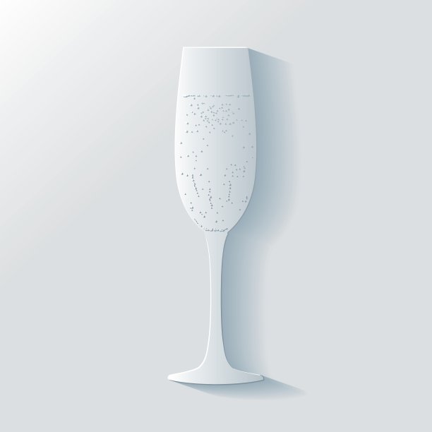 3D气泡香槟杯图片下载