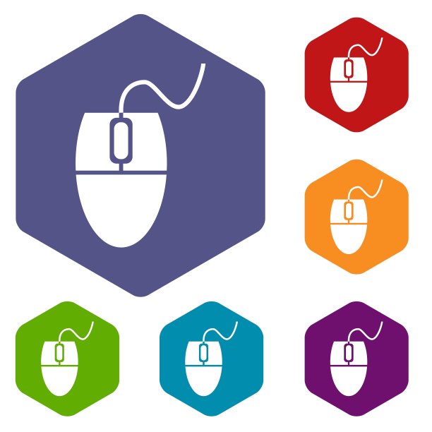 鼠标控制器设置六边形图标图片下载