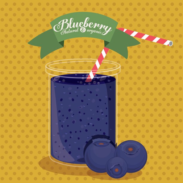 蓝莓设计图片下载