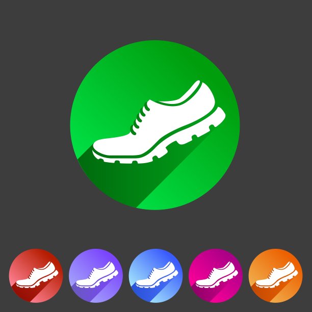 跑步鞋运动鞋教练员平面图标图片下载