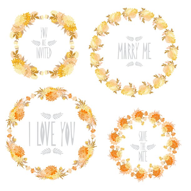 花卉框架集图片下载