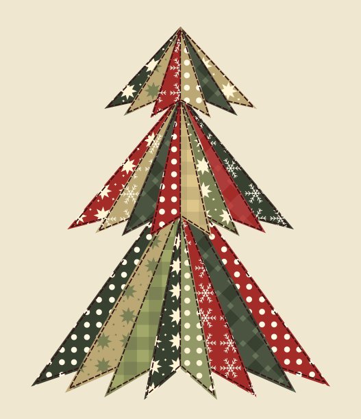 用于剪贴簿的圣诞树图片下载