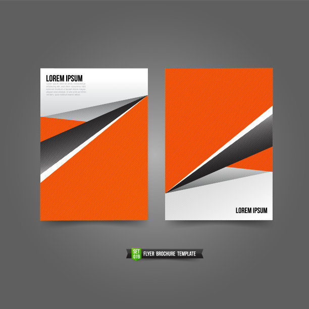 传单宣传册背景模板019橙色图片下载