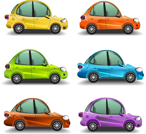 丰富多彩的卡通汽车图片下载