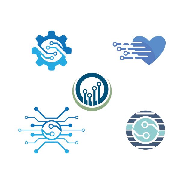 科技图标logo矢量图图片下载