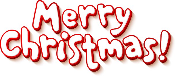 红色和白色卡通风格圣诞快乐图片下载