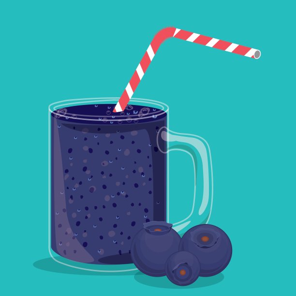 蓝莓设计图片下载