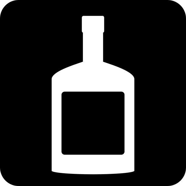 干邑酒瓶按钮图片下载