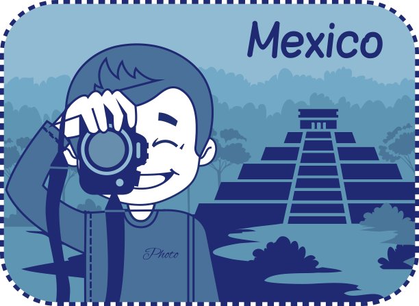 挑逗与摄影师游历墨西哥图片下载