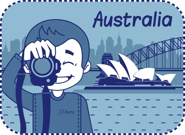 挑逗与摄影师游历澳大利亚图片下载