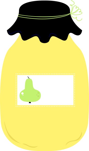 美丽的程式化的Jar孤立在白色图片下载