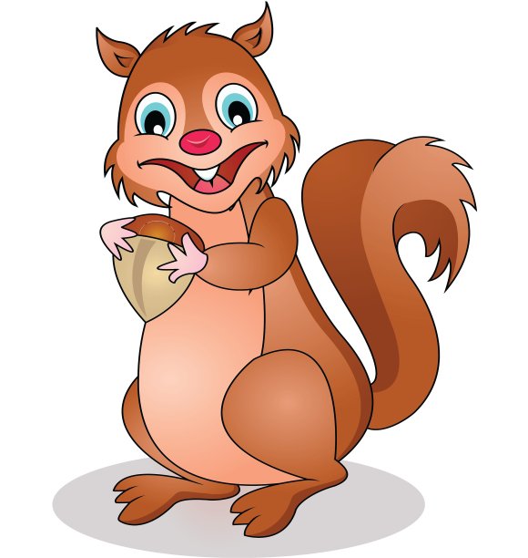 松鼠卡通图片下载