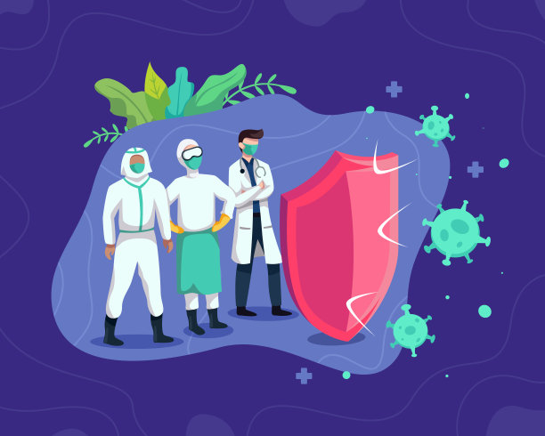 抗击covid-19冠状病毒概念素材图片