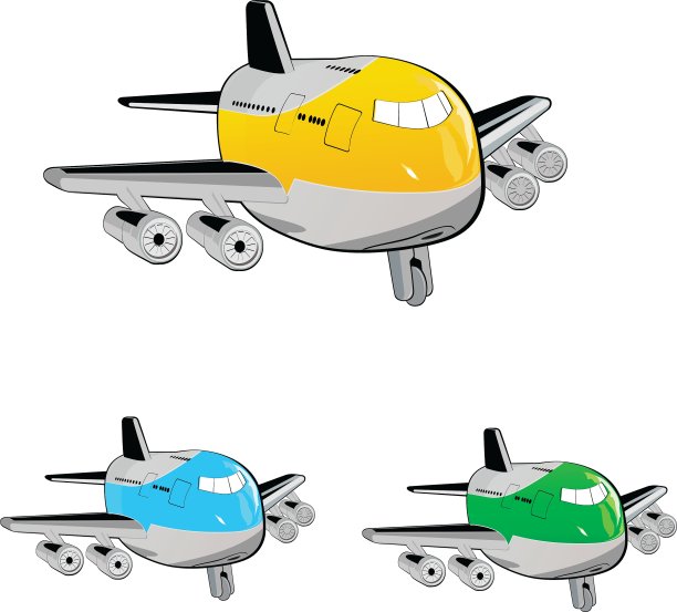卡通飞机图片下载