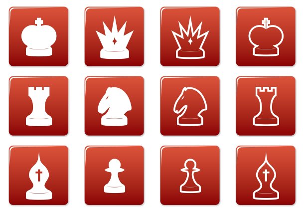 国际象棋方格图标图片下载