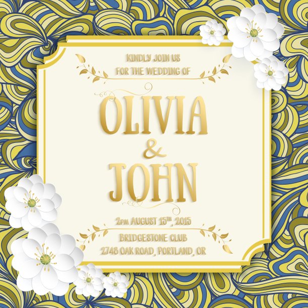 婚礼请柬图片下载