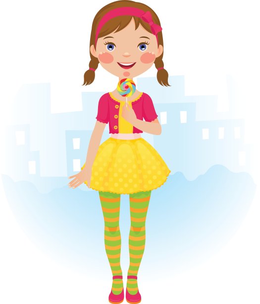 棒棒糖的女孩图片下载