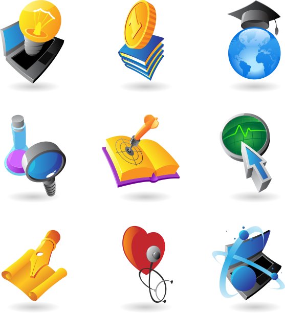 科学和教育的图标图片下载