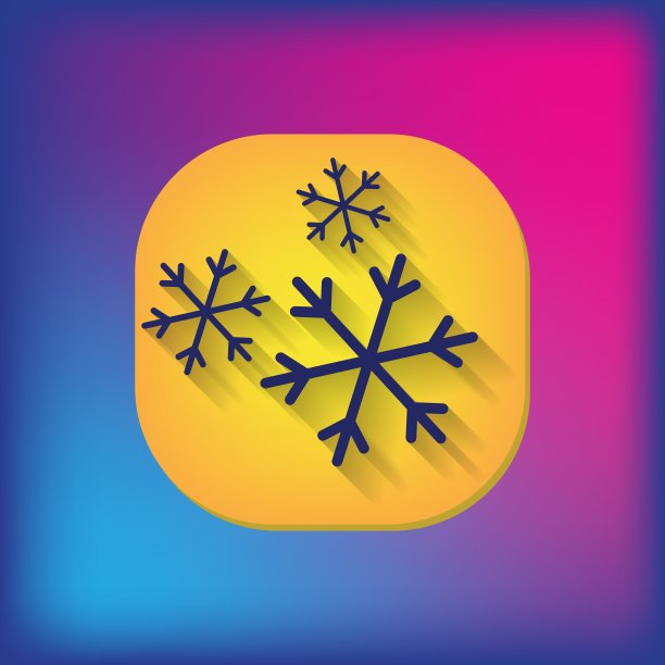 天气图标雪花标志图片下载
