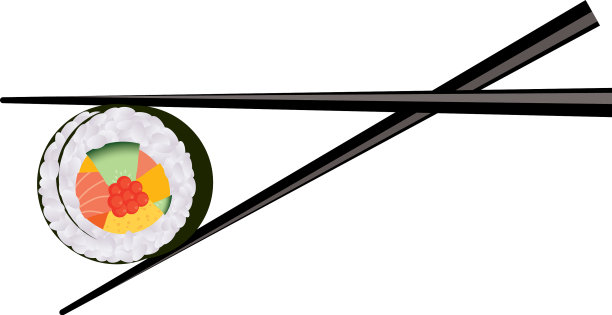 寿司和筷子图片下载