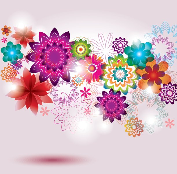 背景色彩鲜艳的花图片下载