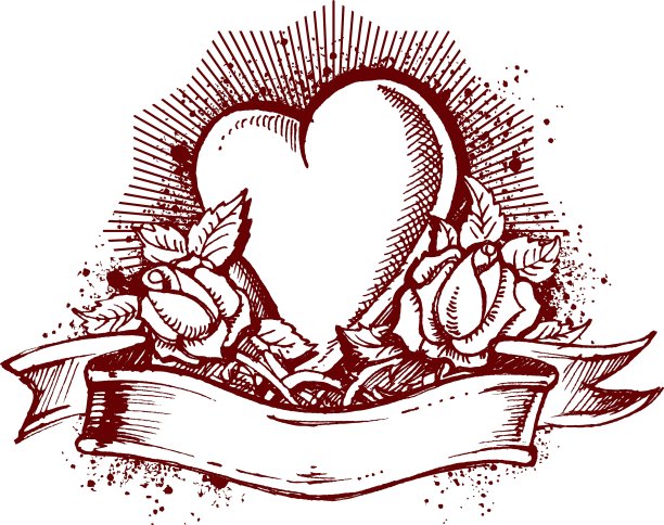 心形和玫瑰的象征图片下载