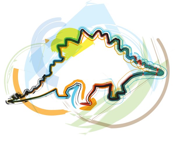 抽象的恐龙图片下载