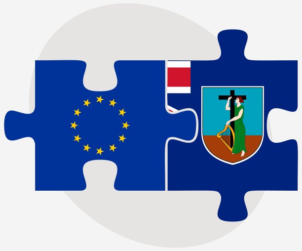 欧洲联盟和蒙特塞拉特旗帜的困惑图片下载