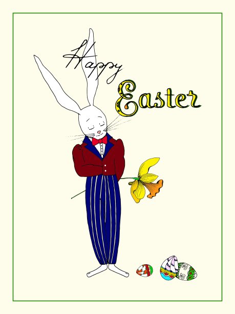 复活节的兔子先生图片下载