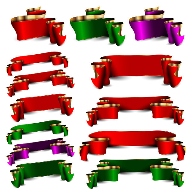 一套空的皇家彩带图片下载