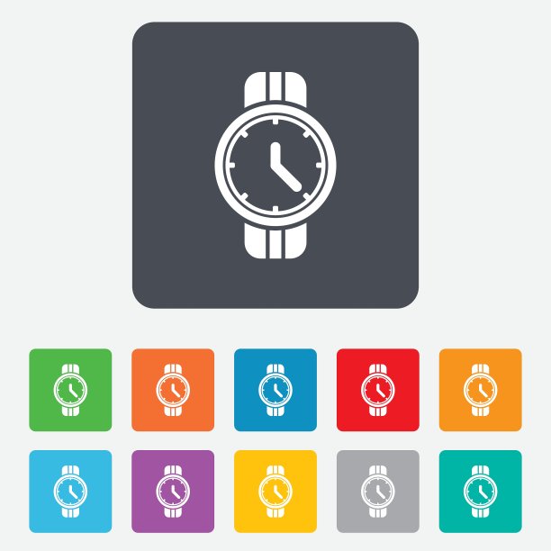 腕表符号图标机械时钟符号图片下载