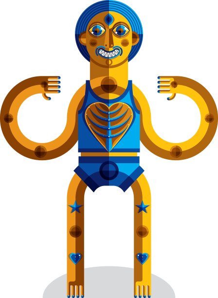 冥想主题画一个令人毛骨悚然的创造物图片下载