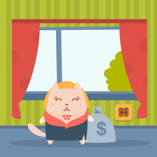 一个穿着皮草大衣戴着项链的有钱女人图片下载