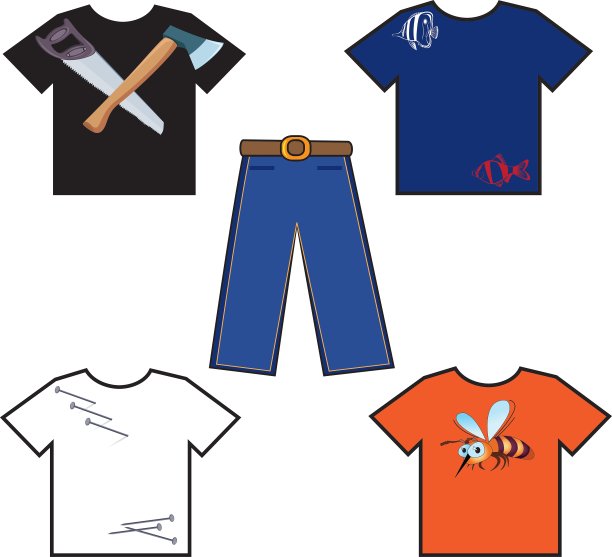 衬衫和裤子图片下载