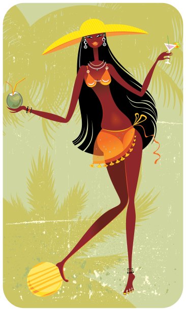 度假的性感女孩图片下载